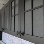 Grey Kitchen Window Cabinets