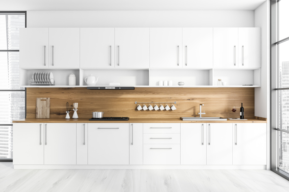 Wooden Kitchen Backsplash