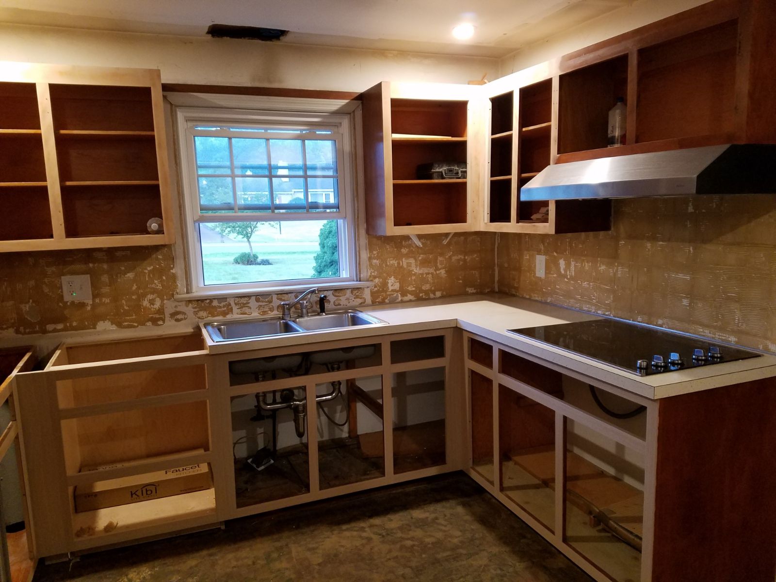 Cabinet refacing during
