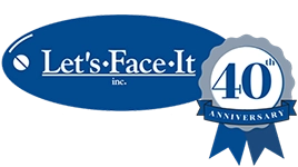 Let's Face It 40th Logo