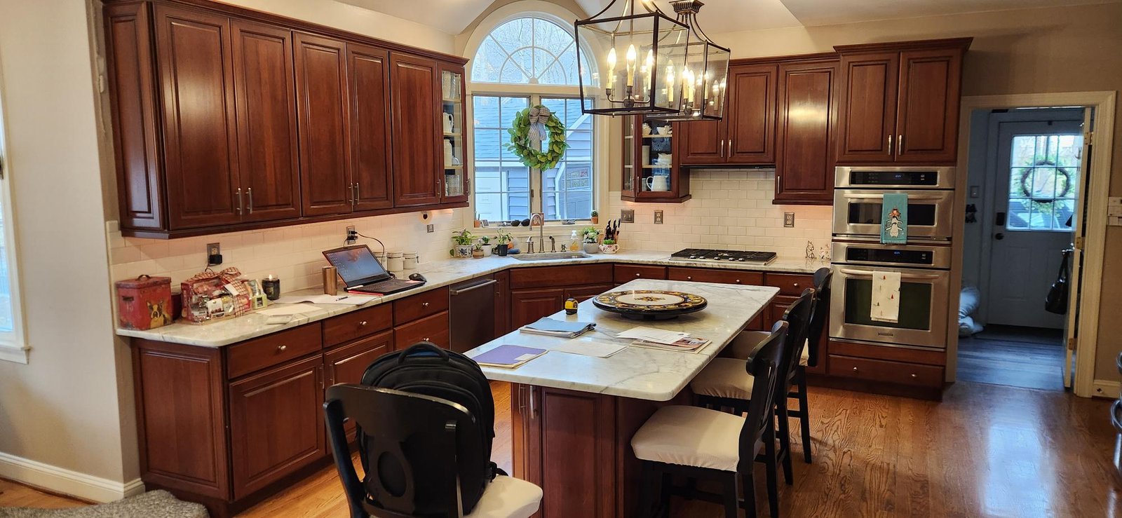 Before cabinet refacing in North Wales, PA