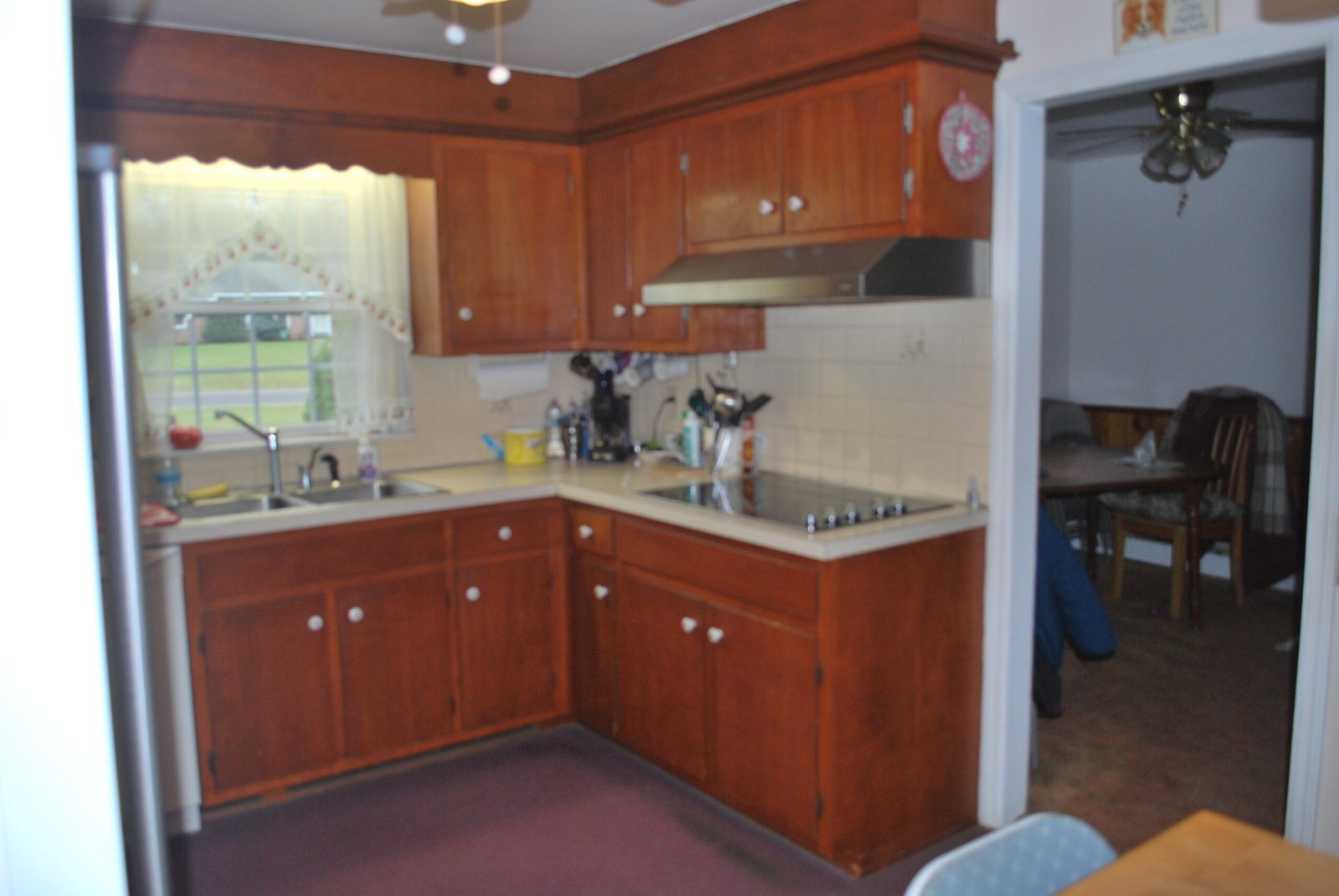 Before Cabinet Refacing in Sellersville, PA