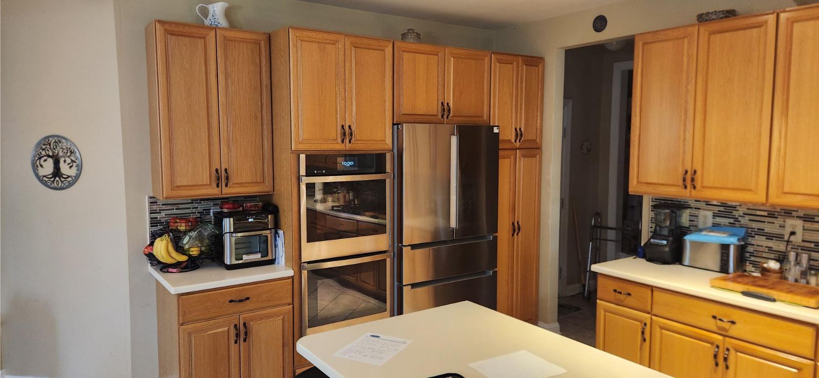 Before Cabinet Refacing in Ambler, PA