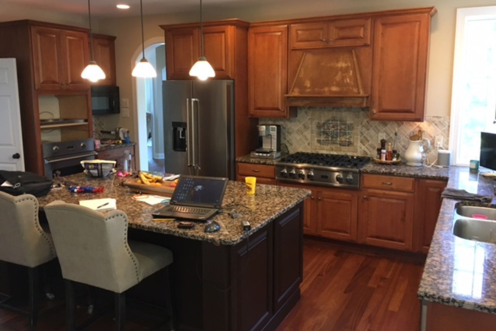 Before Cabinet Refacing in Newtown Square, PA