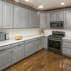 Transitional Grey Kitchen transitional kitchen