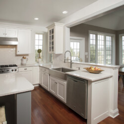 white renovated kitchen